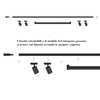 Binario Top Light MONO MIXKIT 200 N NE GU10 LED MODULO INTEGRATO 4000K lampada soffitto faretti yari orientabili moderno