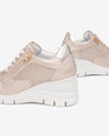 Nero Giardini sneakers donna con zeppa in pelle laminata E512943D675