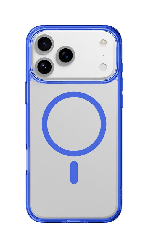 cover iphone 17 PRO blu - trasparente magsafe