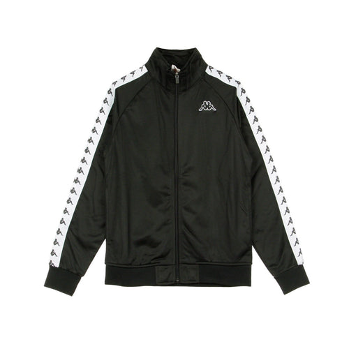 KAPPA Giacca Tuta Uomo Banda Anniston Slim Black/white da uomo