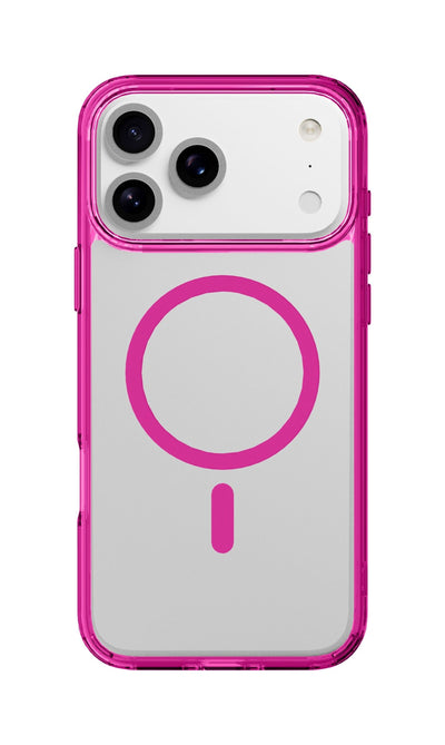 cover iphone 17 PRO MAX rosa - trasparente magsafe