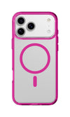 cover iphone 17 PRO rosa - trasparente magsafe