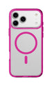 cover iphone 17 PRO rosa - trasparente magsafe