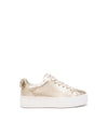 Nero Giardini sneakers donna in pelle col. miele laminata oro E513020D418