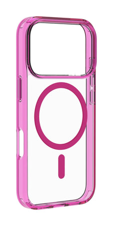 cover iphone 17 PRO rosa - trasparente magsafe
