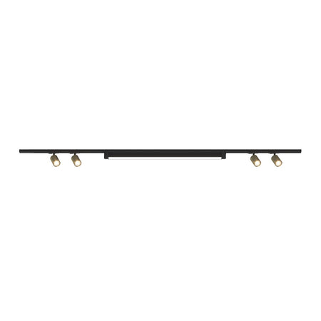 Binario Top Light MONO MIXKIT 200 N OR ORO GU10 LED MODULO INTEGRATO 4000K faretti yari orientabili moderno classico