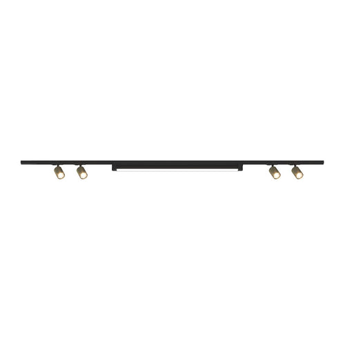 Binario Top Light MONO MIXKIT 200 N OR ORO GU10 LED MODULO INTEGRATO 4000K faretti yari orientabili moderno classico