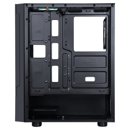 Case Itek SIISBE 3.0 - Gaming - 3x12cm ARGB fan - Alimentatore NON incluso - 2x USB 3.2 - Pannello Laterale trasparente - ATX, Micro Atx - Nero
