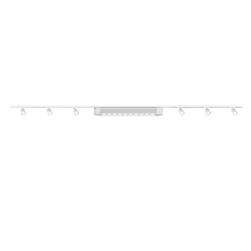 Binario Top Light MONO MIXKIT 300 N BI MILO YARI GU10 LED modulo integrato orientabile faretti spot moderni soffitto