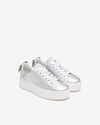 Nero Giardini sneakers donna in pelle laminata argento E513020D700