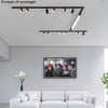 Binario Top Light MONO YARIKIT 300L NE GU10 LED lampada soffitto faretti spot orientabili moderno