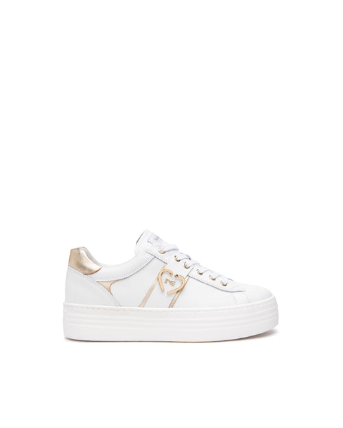 Nero Giardini sneakers donna in pelle bianco E513022D707