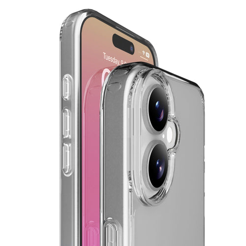 cover iphone 17 trasparenterigida con bordi in gomma per  un’elevata protezione dello smartphone.