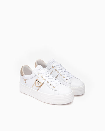 Nero Giardini sneakers donna in pelle bianco E513022D707