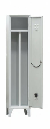 Armadietto da spogliatoio ad 1 posto con tramezza sporco/pulito cm. 35x50x180h