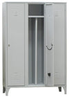 Armadio spogliatoio monoblocco a 3 posti con tramezza interna cm. 105x50x180h