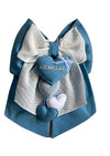 Fiocco nascita in cotone personalizzabile fatto a mano 35 x h 40 cm Made in Italy