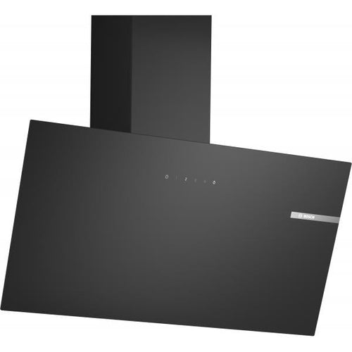 Bosch Cappa Design In Vetro A Muro 80cm 220w Luce Led Nero Dwk85dk60