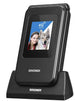 brondi amico super TV telefono con volume amplificato nero display e flip attivo