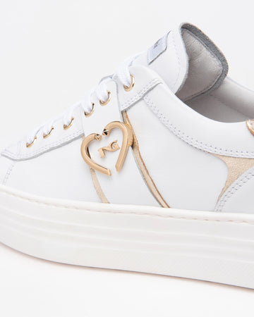 Nero Giardini sneakers donna in pelle bianco E513022D707
