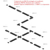 Binario Top Light MONO YARIKIT 100 NE NERO GU10 LED spot soffitto orientabili moderni