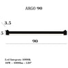 Binario Top Light MONO YARIKIT 100 NE NERO GU10 LED spot soffitto orientabili moderni