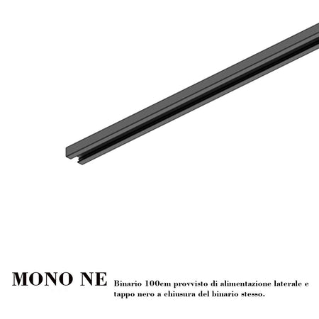 Binario Top Light MONO YARIKIT 100 NE NERO GU10 LED spot soffitto orientabili moderni
