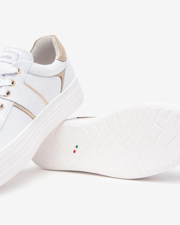 Nero Giardini sneakers donna in pelle bianco E513022D707