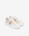 Nero Giardini sneakers donna in pelle beige col .osso E513022D713