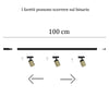 Binario Top Light MONO YARIKIT 100 OR ORO GU10 LED spot soffitto orientabili moderni classici