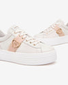 Nero Giardini sneakers donna in pelle beige col .osso E513022D713