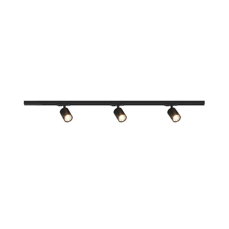 Binario Top Light MONO YARIKIT 100 NE NERO GU10 LED spot soffitto orientabili moderni