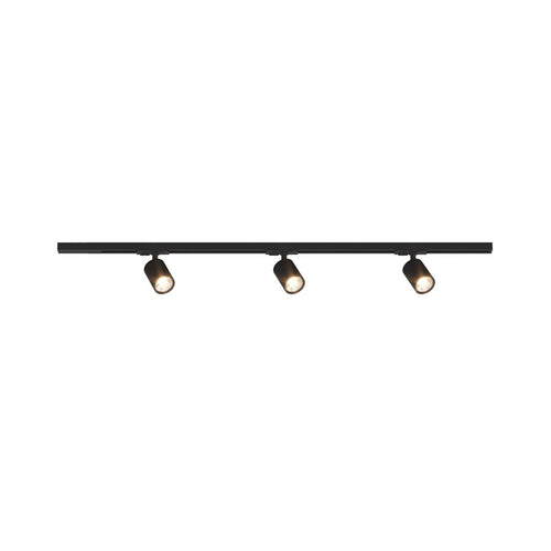 Binario Top Light MONO YARIKIT 100 NE NERO GU10 LED spot soffitto orientabili moderni
