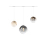 Binario Top Light MONO 1194MONO BI BIANCO E27 LED lampada soffitto moderna sfera vetro colorato