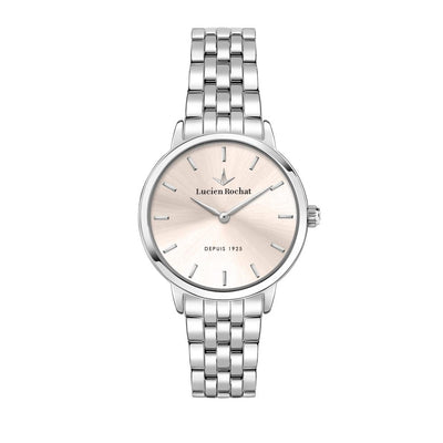 Orologio LUCIEN ROCHAT donna Charme data acciaio / rosa