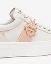 Nero Giardini sneakers donna in pelle beige col .osso E513022D713