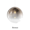 Binario Top Light MONO 1194MONO BI BIANCO E27 LED lampada soffitto moderna sfera vetro colorato
