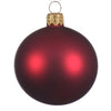 Palline in vetro per albero di natale rosso scuro decorazione natalizia