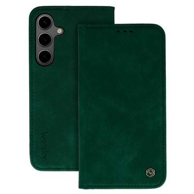 custodia a libro iphone 17 AIR con porta carte di credito chiusura magnetica verde
