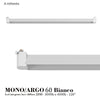 Binario Top Light MONO 1173 SQUARE TUBE YARI GU10 LED lampada soffitto moderna spot orientabile calata parallelepipedo