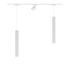 Binario Top Light MONO 1173 SQUARE TUBE YARI GU10 LED lampada soffitto moderna spot orientabile calata parallelepipedo