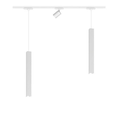 Binario Top Light MONO 1173 SQUARE TUBE YARI GU10 LED lampada soffitto moderna spot orientabile calata parallelepipedo