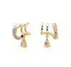 PdPaola Cavalier Lumiere Earrings Gold