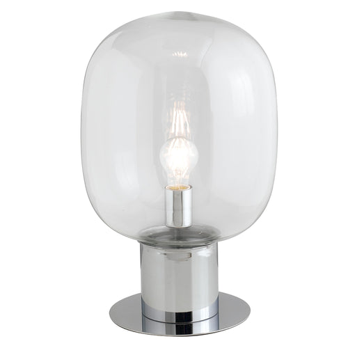 Lampada da tavolo 25W E27 diametro 30cm cromo GILDA