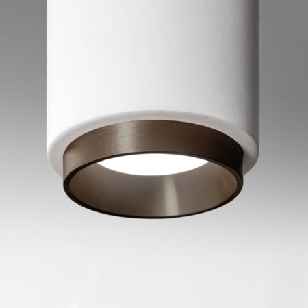 Plafoniera gesso Sforzin illuminazione PROPILEI T488 GU10 LED anelli colorati