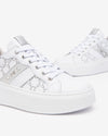 Nero Giardini sneakers donna in pelle logata bianco E513080D707
