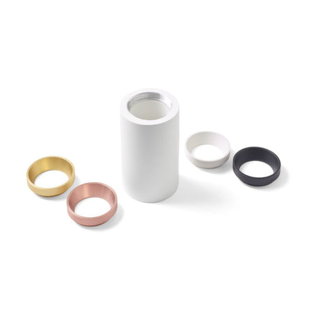 Plafoniera gesso Sforzin illuminazione PROPILEI T407 GU10 LED anelli colorati