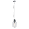 Lampada a sospensione 25W E27 diametro 18cm cromo GILDA
