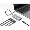 DeLOCK Hub USB 10 Gbps USB Type-C con 4 x USB Type-C femmina + 1 x USB Type-C PD 85 Watt con cavo di collegamento da 30 cm (Delock - hub - 10 Gbps, PD 85 Watt, wi)