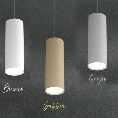 Binario Top Light MONO 1128 CLOUD YARI BIANCO GX53 LED lampada soffitto moderna spot orientabile diffusore cilindro metallo
